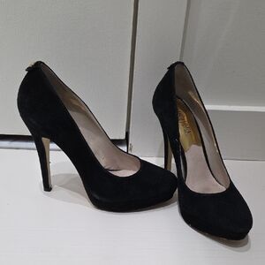 Michael Kors Black Suede Heels